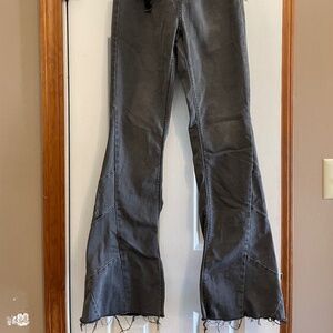 Black flare jeans